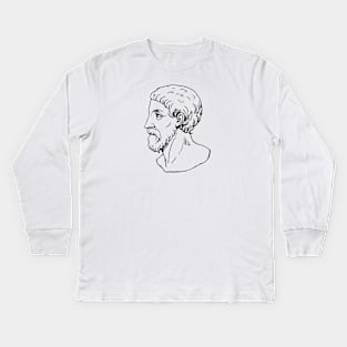 Plato-Statue Kids Long Sleeve T-Shirt